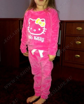 Детский велюровый костюм Хелло Китти "Hello Kitty" Розовый