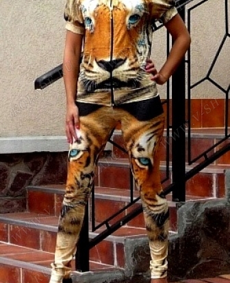 Спортивный костюм летний "Тигр" на молнии