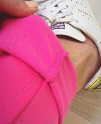 Стильные спортивные штаны женские с утеплением / Ярко-розовый