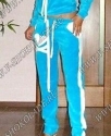 Велюровый женский спортивный костюм "Core" / Голубой