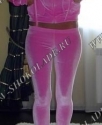 Велюровый костюм с лосинами "Микс" Розовый