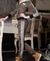 Велюровый костюм на молнии "A-did-as" Леопардовый купить в интернет магазине в шоколаде.ру