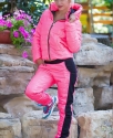 Спортивный костюм женский (Куртка+штаны) Розовый