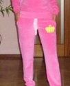 Велюровый костюм женский "I Love Juicy" Розовый