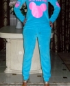 Велюровый костюм женский Микки Кутюр Голубой