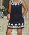 Платье коктейльное черное "Аура" Цветы