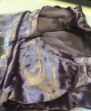 Спортивный костюм из мраморного бархата/ Бренди (коричневый с отливом)