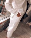 Спортивный костюм женский в стиле Oversize c капюшоном / Белый